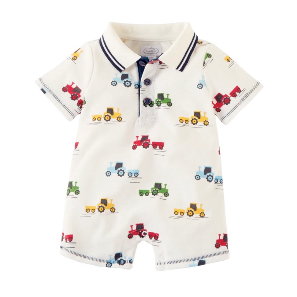 NWT MudPie Tractor Romper